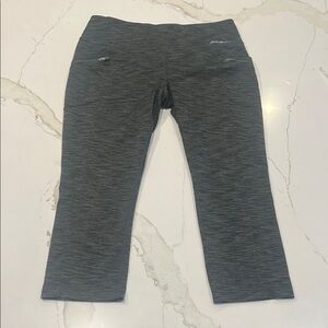 Eddie Bauer Women’s Black/Grey Athletic Leggings Medium